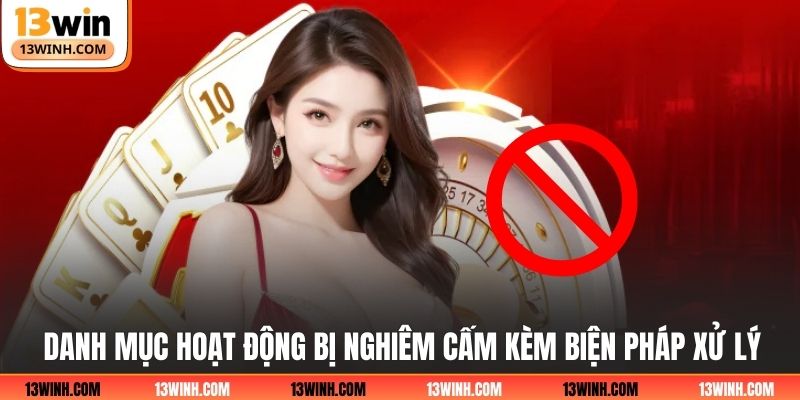 Danh mục hoạt động bị nghiêm cấm kèm biện pháp xử lý