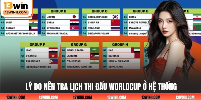 Lý do nên tra lịch thi đấu Worldcup ở hệ thống